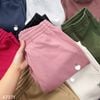 Quần jogger nỉ thêu thỏ style Nhật D.o.D / Xanh lá D73 - Đỏ hồng D74 - Be D75 - Hồng - D76 - Nâu D77