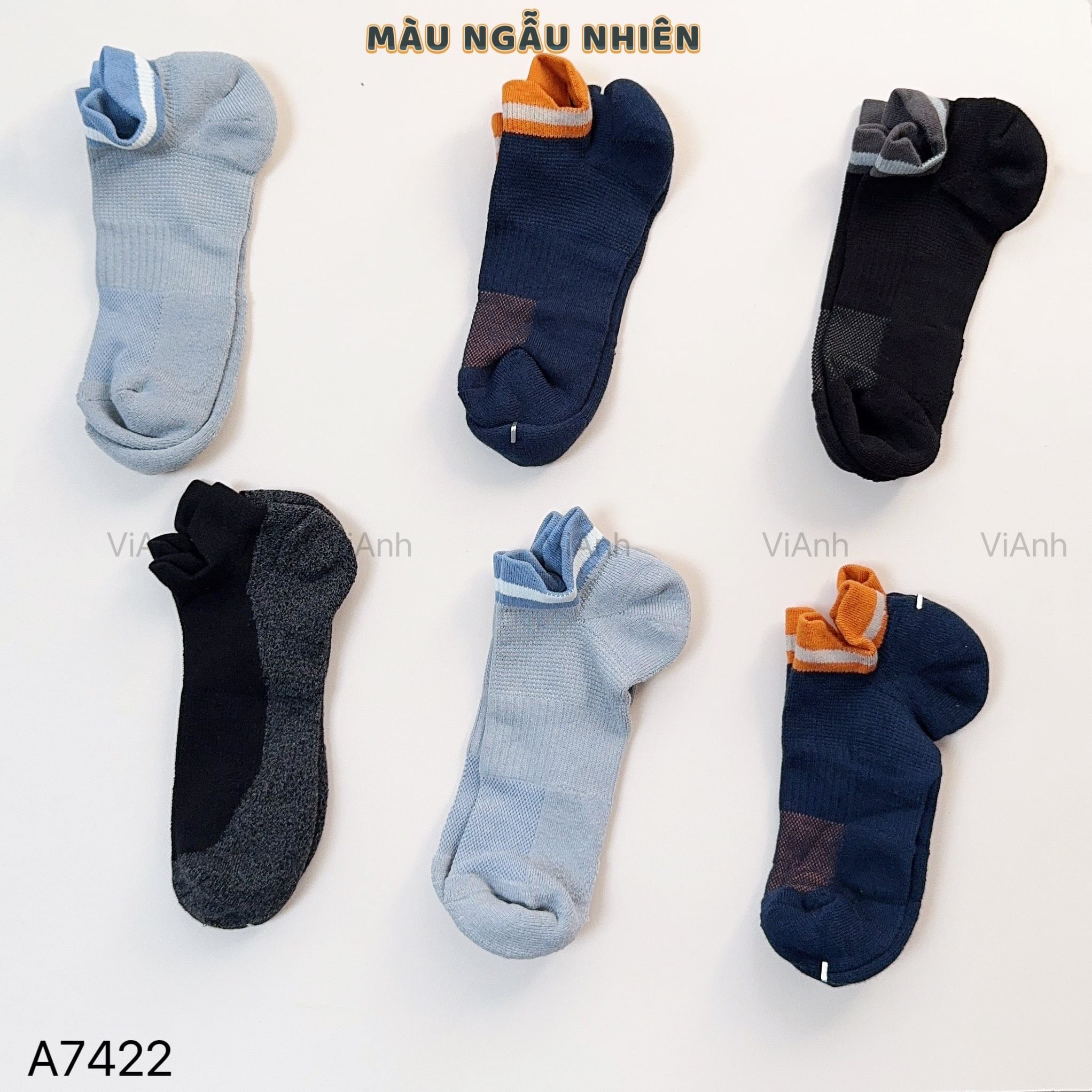 Set 5 đôi tất cổ thấp Uni /