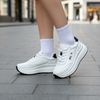 Giày thể thao nữ cao 5cm Purlina / TRẮNG