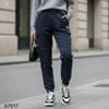 Quần dài jogger lót nỉ style Hàn / Xanh navy G17 - Đen G18 - Xám G19