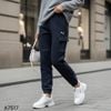 Quần dài jogger lót nỉ style Hàn / Xanh navy G17 - Đen G18 - Xám G19