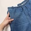 Quần bò jeans ống suông thêu nơ style US UK Q22