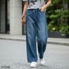 Quần bò jeans ống suông đính tán túi style US UK / Size: M / XANH