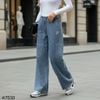 Quần bò jeans thêu hoa hồng style US UK / Size: S / XANH