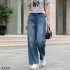 Quần bò jeans thêu nơ túi style US UK / Size: L / XANH