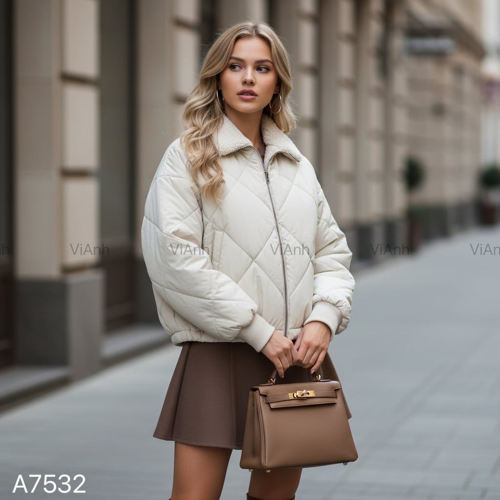 Áo phao nỉ 2 mặt  style US UK A32