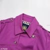 Áo khoác măng tô dáng ngắn style US UK / Size: L=77 / HỒNG TÍM