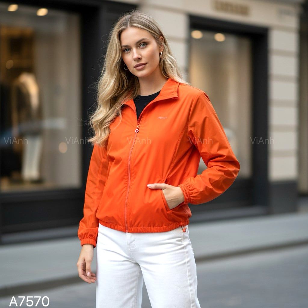 Áo khoác gió mỏng style US UK / G70 cam - G71 xanh dương