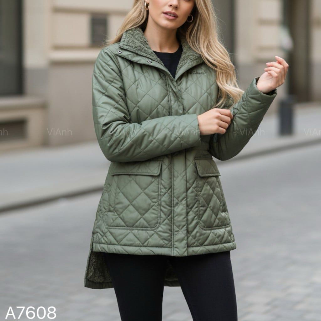 Áo khoác phao lót lông style US UK