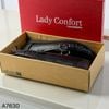 Giày A93 lười Slip on Lady Confort A7630 / ĐEN