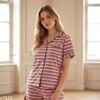 Bộ pijama ngắn tay style US UK / Size: S / KẺ HỒNG ĐỎ