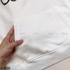 Áo hoodie in chữ đen style US UK / TRẮNG