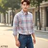 Áo sơ mi kẻ vân style Nhật Hàn / C383 C384