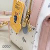 Balo hoạ tiết gấu Teddy S507 / 22 x 24 / TRẮNG XANH VIỀN HỒNG