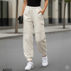 Quần dài bo gấu jogger style Hàn / KEM Q31