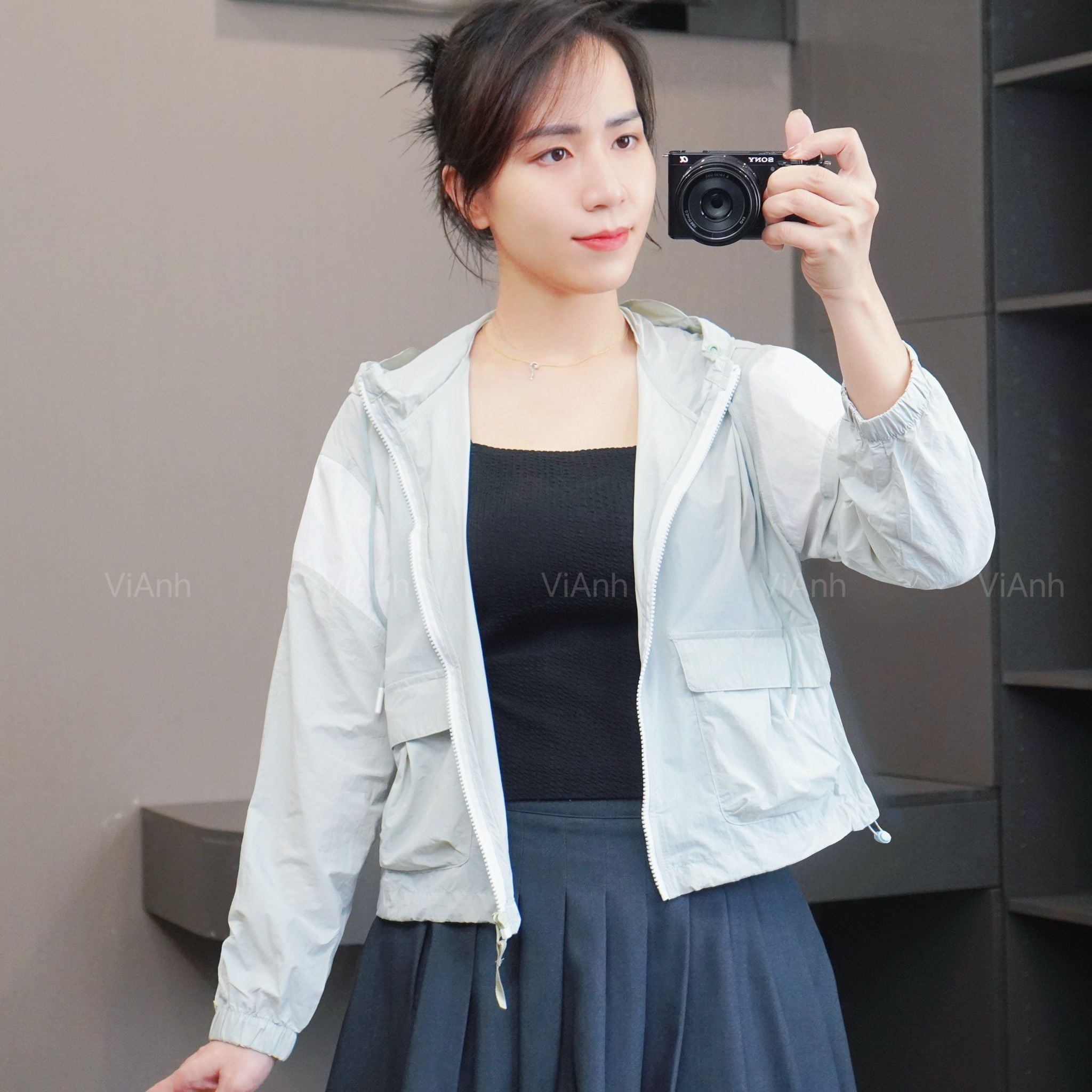 Áo K5 khoác gió có mũ style Hàn