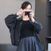 Áo sơ mi phom rộng A4891 / ĐEN ( A91 )