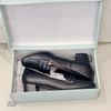 Giày da nữ đế cao 4p C B K19 / ĐEN