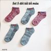 SET 5 đôi tất FI-LA S76 / TỐI MÀU - MÀU NGẪU NHIÊN