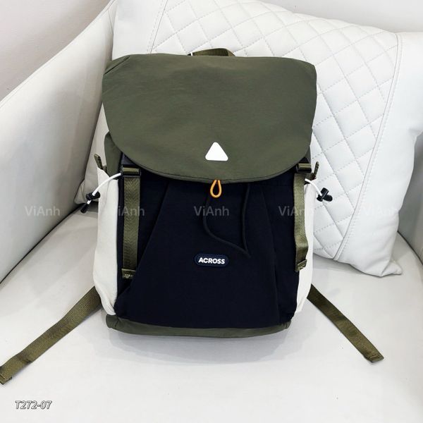 Balo vải dù T272 / 36x26 / XANH