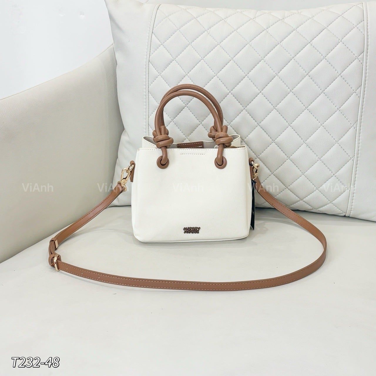 Túi xách CĐC T232 / 19x16 / TRẮNG KEM