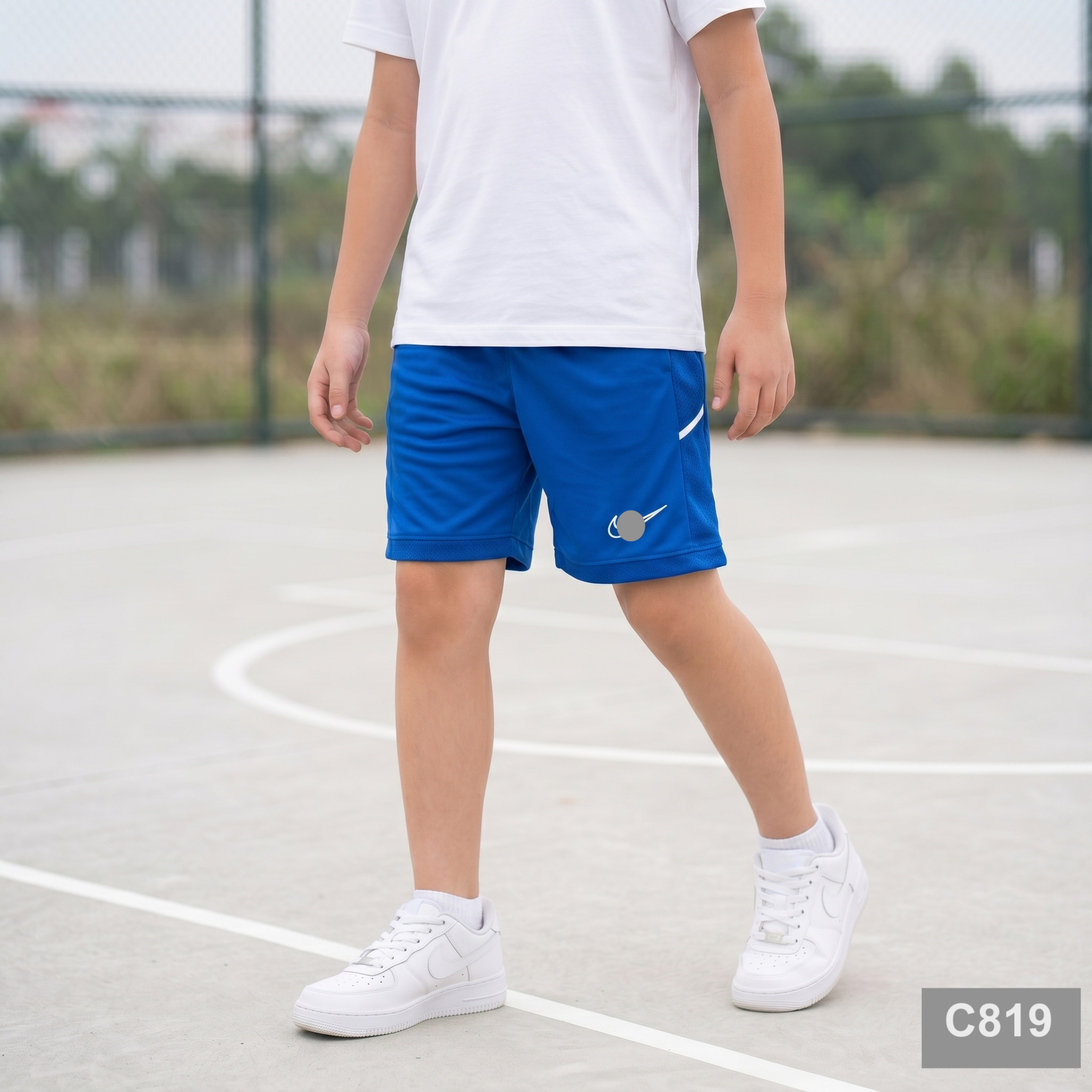 Quần C819 đùi trẻ em NK A4485 / XANH