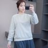Áo sweater thêu chữ dọc tay Cotton Classic / C16 xanh lá , C17 xanh đậm