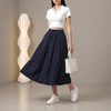Chân váy gió style Hàn / D633 đen , D634 cam , D635 xám