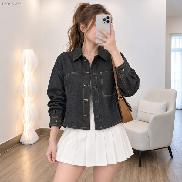 Áo khoác jeans mềm STYLE HÀN