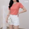 Áo thun ngắn tay cổ tròn style Nhật / D204 D205 D206 D207 D217