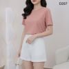 Áo thun ngắn tay cổ tròn style Nhật / D204 D205 D206 D207 D217
