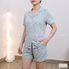 Bộ ngủ ngắn tay siêu mát Vic style US UK