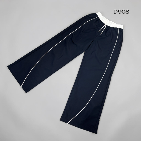 Quần gió dáng thể thao style Hàn D908 / XANH THAN
