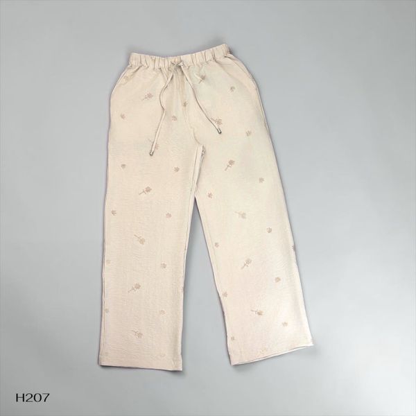 Quần dài đũi thêu style Hàn H207 / KEM