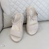 Dép sandal da thật style Âu Mỹ K39 / KEM