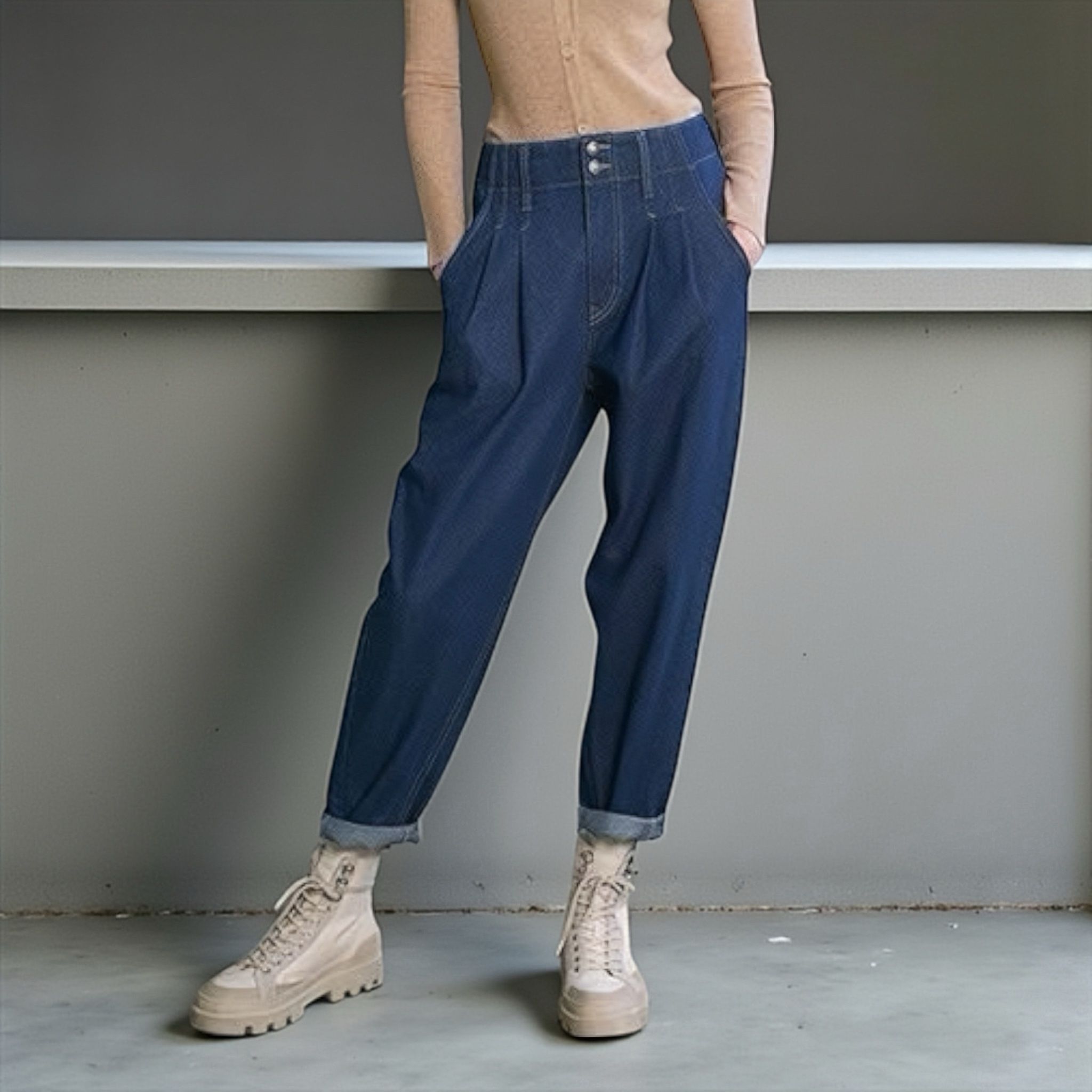 Quần Q41 Jeans xuất Hàn Basic A6341 / XANH ĐẬM