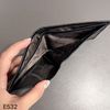 Ví ngắn da thật E532 ĐEN