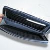 Ví dài da thật xuất dư B133 / 22,5x12 / XANH