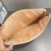 Clutch B368N style Âu Mỹ chữ nhật hoạ tiết chữ XK1304-24 / 35x26 / NÂU