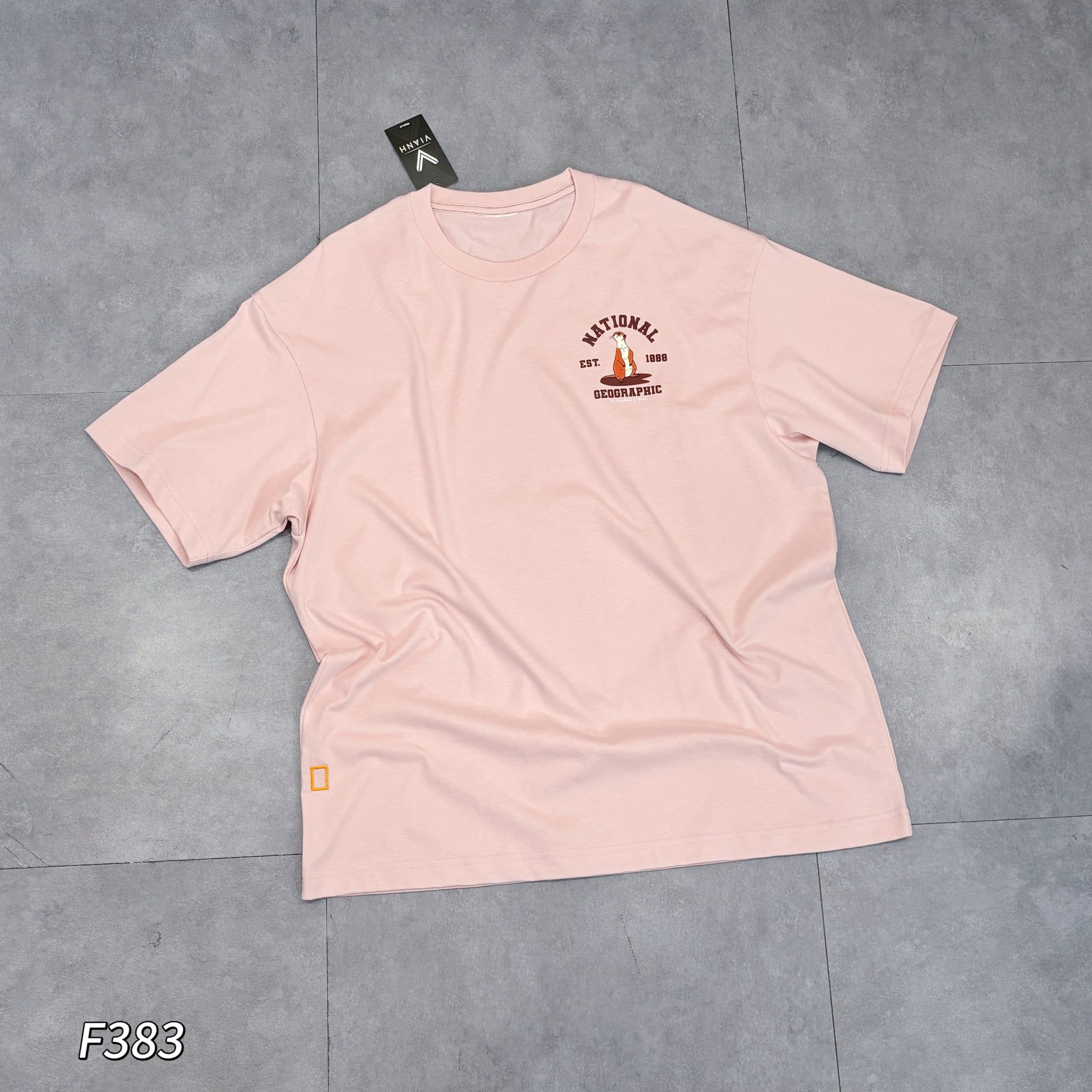 Áo thun ngắn tay style US UK / Size: L / HỒNG