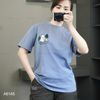 Áo thun A45 phom suông in thêu gấu style Hàn A6145 / XÁM XANH