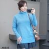Áo len cao cổ xuất Hàn / V2 xanh than , V3 nâu nhạt , V4 đen , V5 xanh nhạt , V6 nâu đậm , V7 xanh lá , V8 trắng kem , V9 xanh đậm