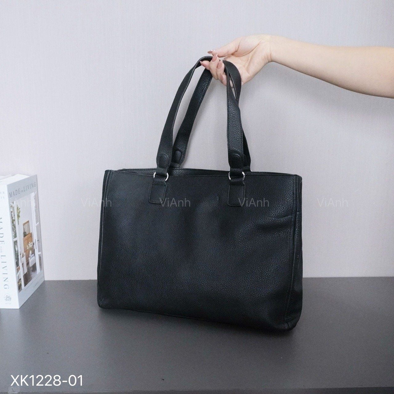 SET Totebag X28 xuất Âu chữ nhật xách tay XK1228 / 40x30 / ĐEN