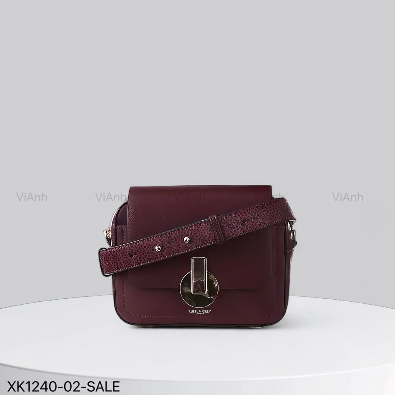 Túi xách xuất Âu chữ nhật đeo chéo / 22x17 / ĐỎ