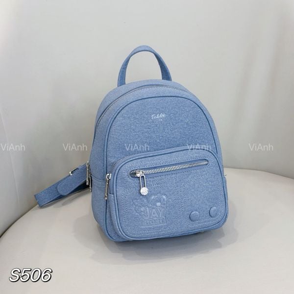 Balo gấu xinh Teddy S506 / 20x24 / XANH