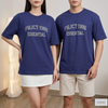 Áo thun ngắn tay in chữ Xuất Hàn / D840 TÍM - D844 GHI