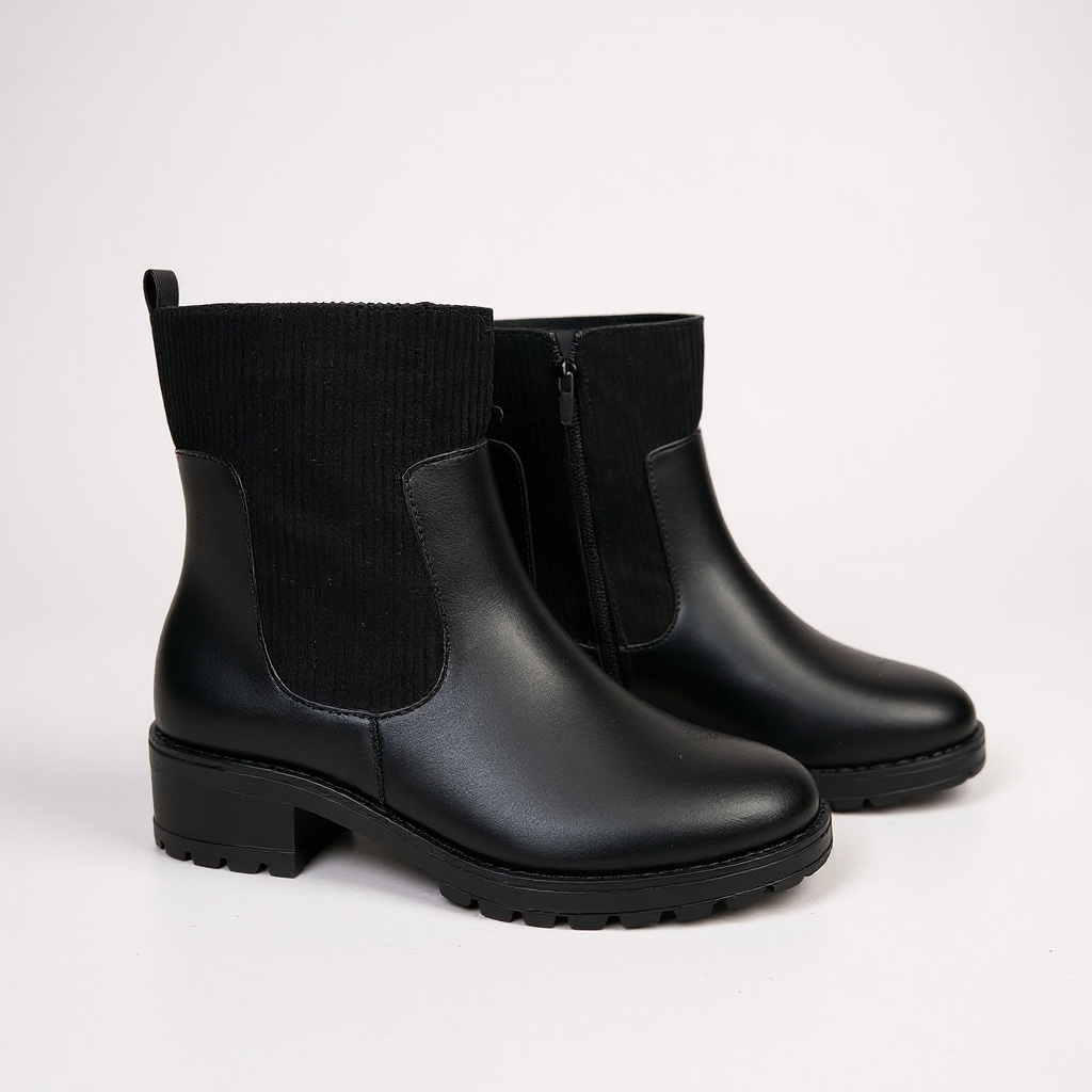Giày boot style US UK / Size: 39 / ĐEN