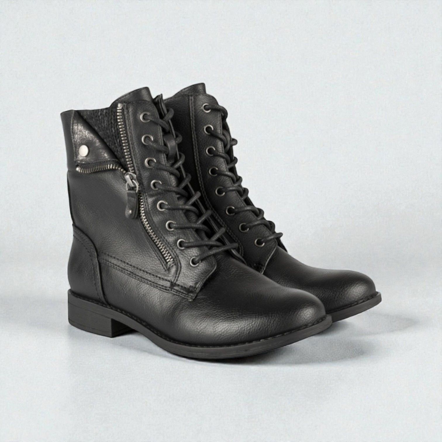 Giày boot style US UK / Size: 39 / ĐEN