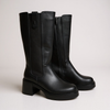 Giày boot style US UK / Size: 37 / ĐEN