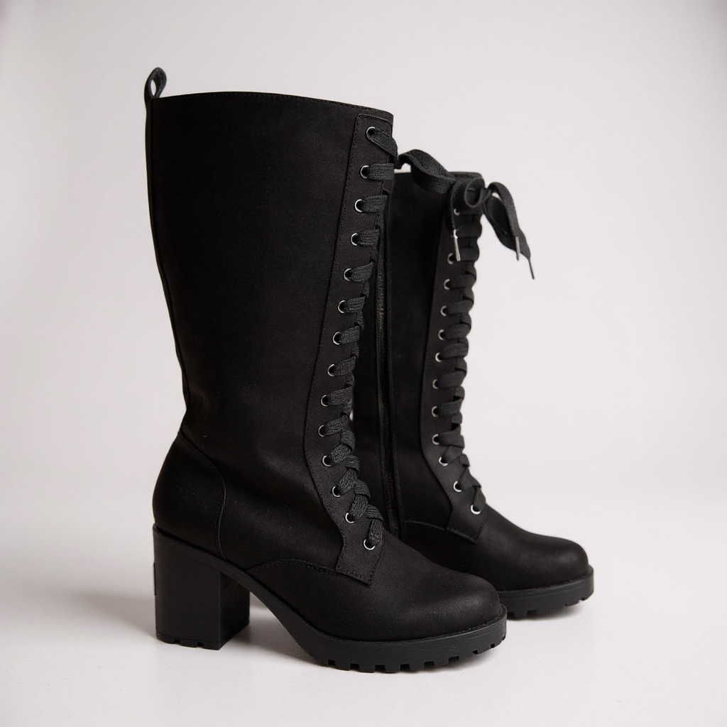 Giày boot style US UK / Size: 36 / ĐEN